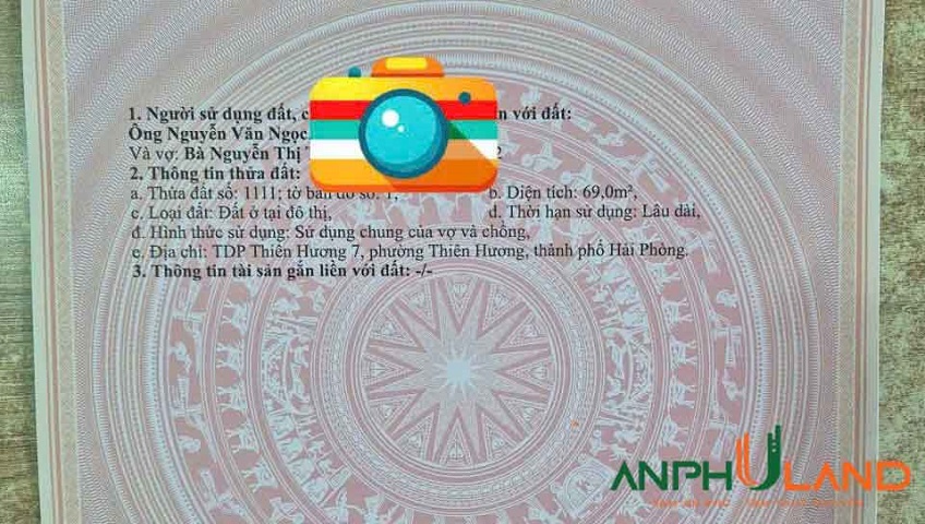 Cần bán lô đất đẹp TDP 7, Phường Thiên Hương, TP Hải Phòng