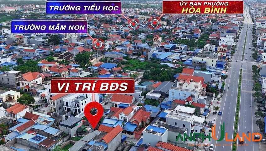 Bán lô góc 3 mặt tiền phường Hoà Bình (Thuỷ Triều), TP Hải Phòng