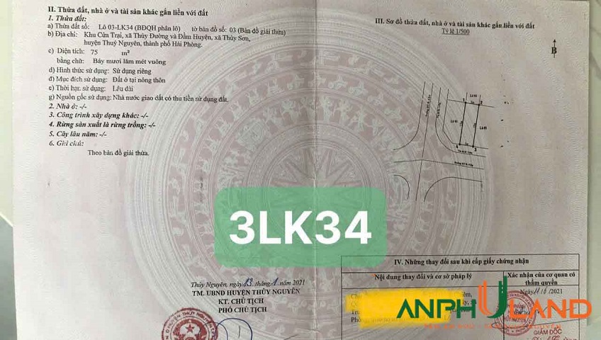 Chào bán 1 cặp liền kề 75m2/lô  tại KĐT Cửa Trại, Phường Thủy Nguyên, TP Hải Phòng