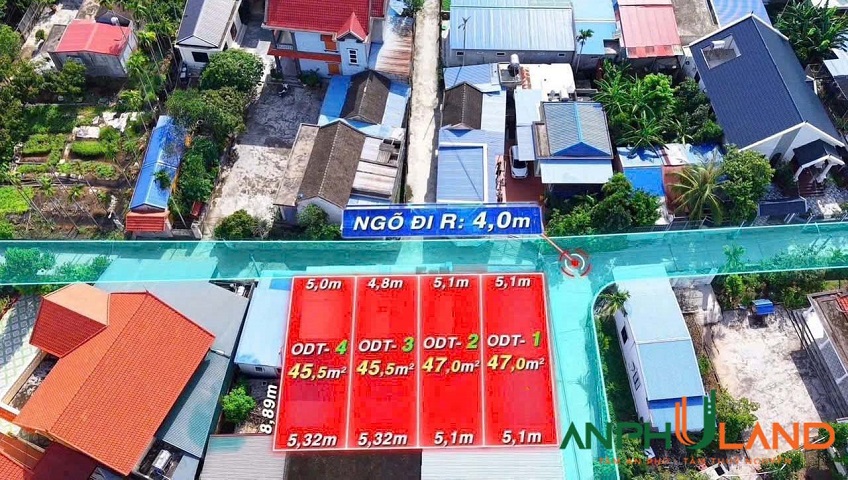 Chào bán 4 lô đất tại phường Thuỷ Nguyên (Dương Quan), TP Hải Phòng