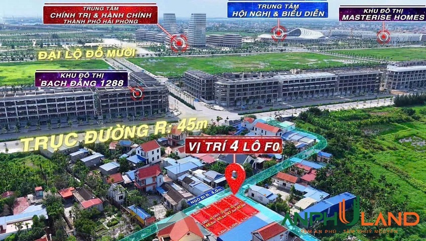 Chào bán 4 lô đất tại phường Thuỷ Nguyên (Dương Quan), TP Hải Phòng