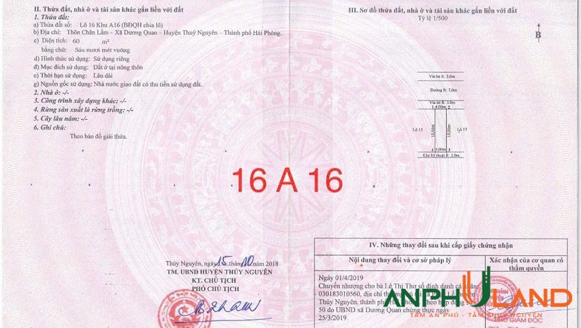 Bảng hàng TĐC khu A Bắc Sông Cấm, phường Thuỷ Nguyên , TP Hải Phòng