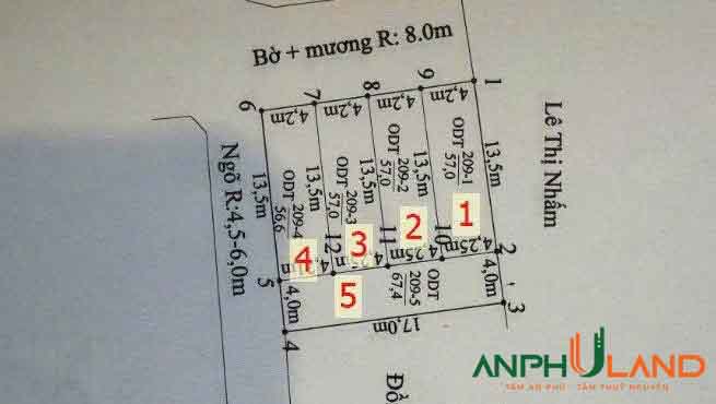 Chính chủ bán 4 lô đất tiềm năng, đường rộng 13m, TĐC khu A, Phường Thủy Nguyên, TP Hải Phòng