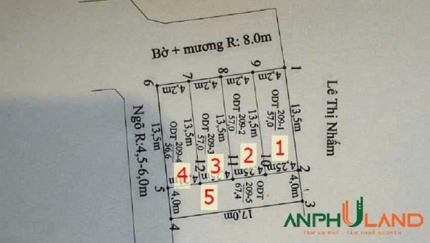 Chính chủ bán 4 lô đất tiềm năng TĐC khu A, phường Thuỷ Nguyên, TP.Hải Phòng