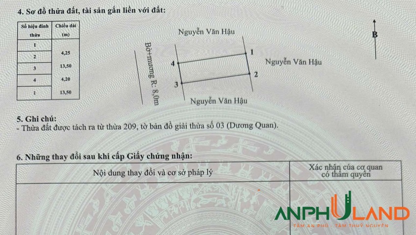 Chính chủ bán 4 lô đất tiềm năng TĐC khu A, phường Thuỷ Nguyên, TP.Hải Phòng
