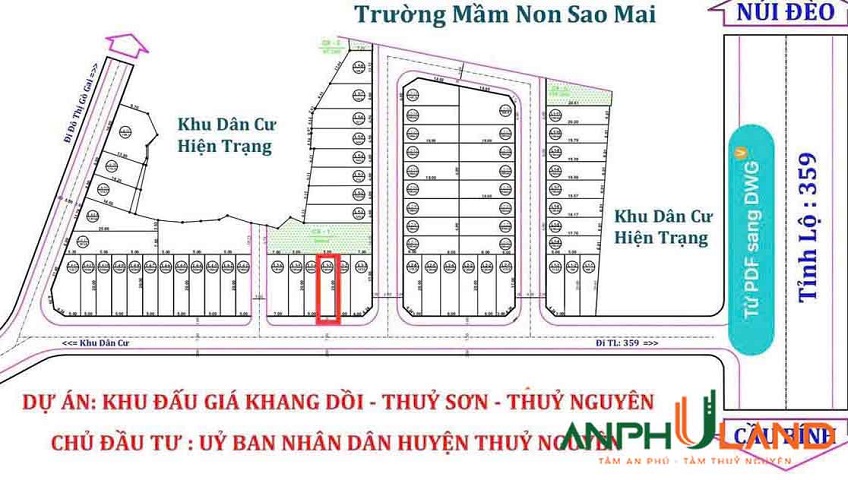 Chào bán lô đất tại phân lô Khang Dồi, Phường Thủy Nguyên ( xã Thủy Sơn), TP Hải Phòng