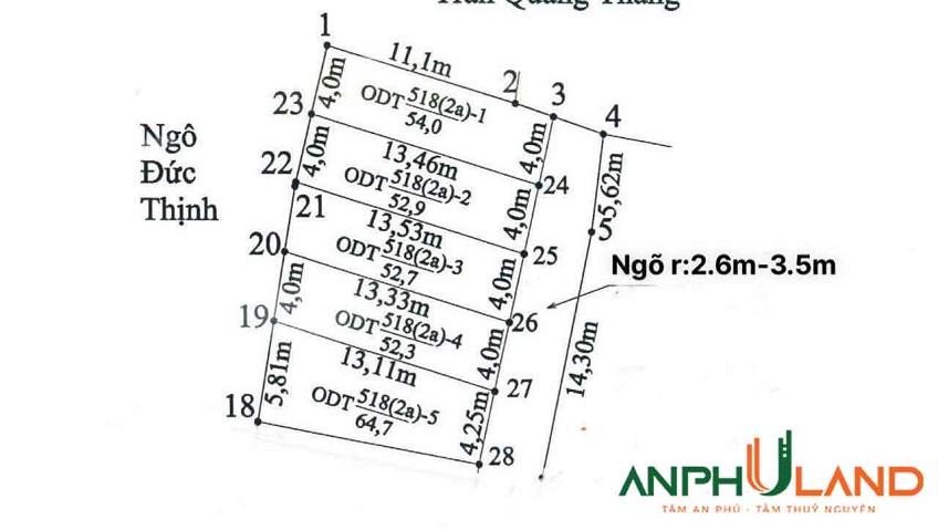Mở bán 4 lô siêu phẩm đất F0 TDP Đồng Quán, Phường Thủy Nguyên ( Hoa Động), TP Hải Phòng