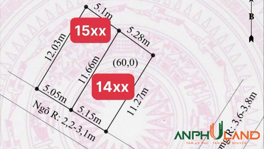 Chính chủ chào bán 1 lô ngay Ngã Tư Quán Nạo, phường Hoà Bình, TP Hải Phòng 