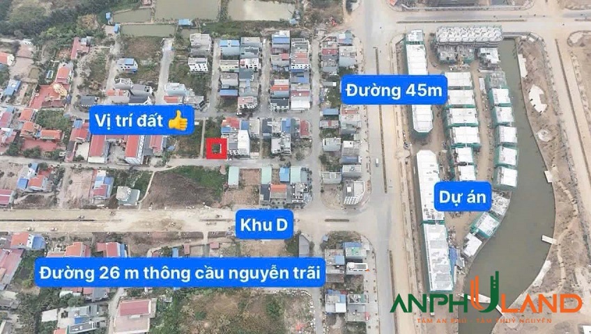 Bán lô đất tái định cư khu D Bắc Sông Cấm, phường Thuỷ Nguyên, TP Hải Phòng