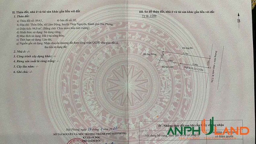 Cần Bán Lô đất tại TDP Đầm Đền, Phường Thiên Hương, TP Hải Phòng 