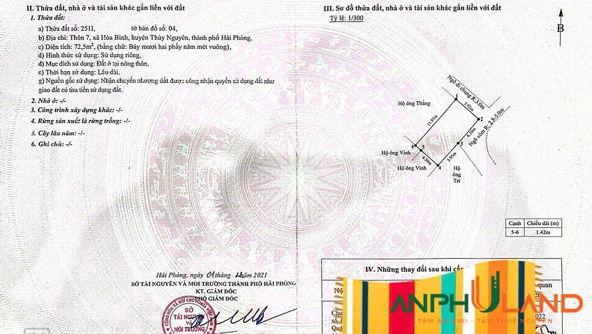 Tài chính hơn 1 tỷ 1xx tìm đâu ra lô đất 72,5m2 tại trung tâm phường Hoà Bình, TP Hải Phòng