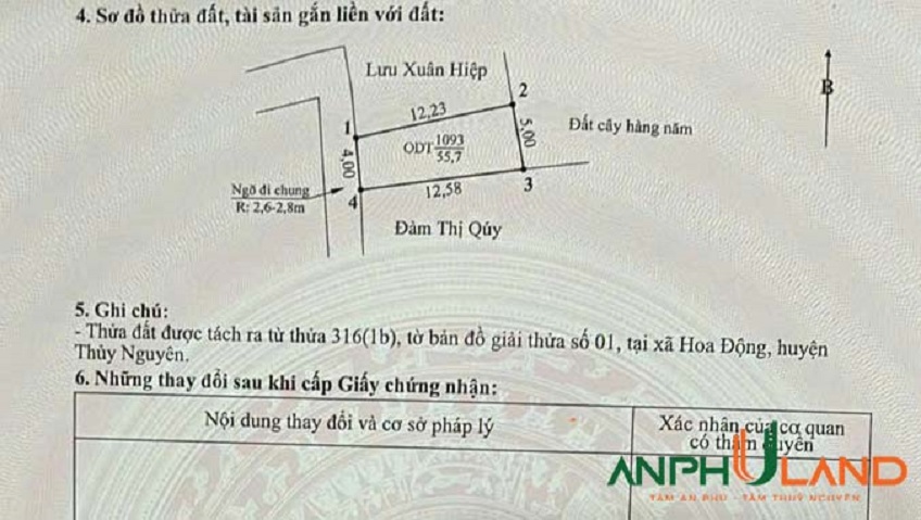 Chào bán lô đất đầu tư tốt tại TDP Đường Đá, phường Thủy Nguyên, TP Hải Phòng
