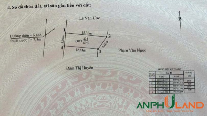 Chủ gửi bán lô đất TDP Đông, phường Thiên Hương (Lâm Đông), TP Hải Phòng