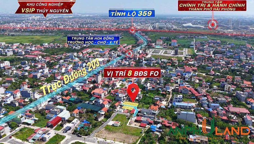Cần bán siêu phẩm 8 lô đất F0 trung tâm phường Thủy Nguyên (xã Hoa Động), TP Hải Phòng