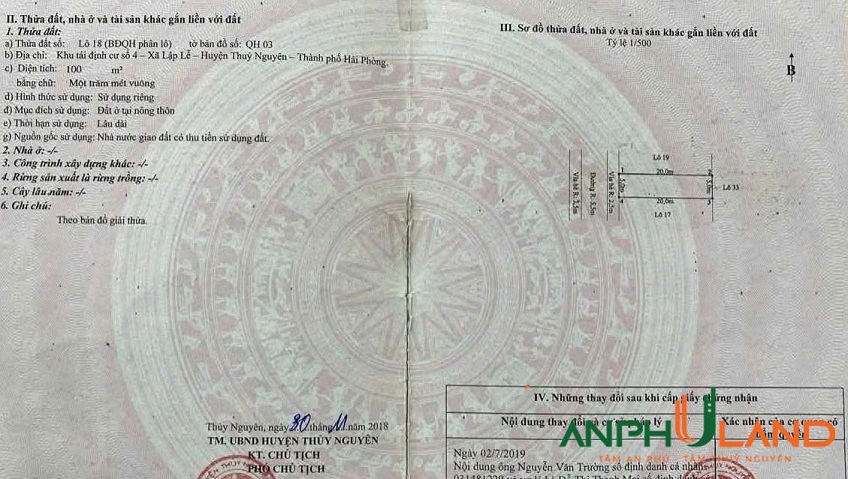Bán lô đất TĐC sát KCN cơ hội bứt phá giá trị cùng VSIP 4 Thuỷ Nguyên, TP Hải Phòng