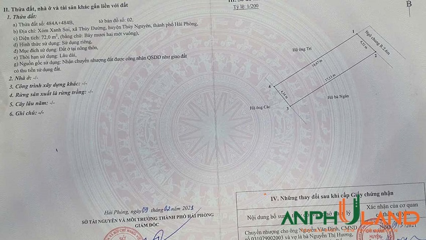 Chào bán lô đất  đẹp Phường Thủy Nguyên (Thuỷ Đường), TP Hải Phòng