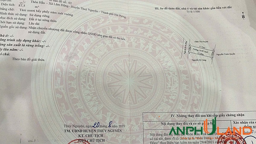 Siêu phẩm mặt đường nhựa phường Thiên Hương (Lâm Động), TP Hải Phòng 
