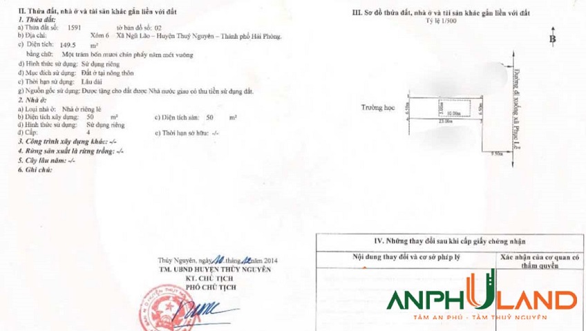 Bán đất mặt đường liên TDP phường Bạch Đằng (Ngũ Lão), TP Hải Phòng