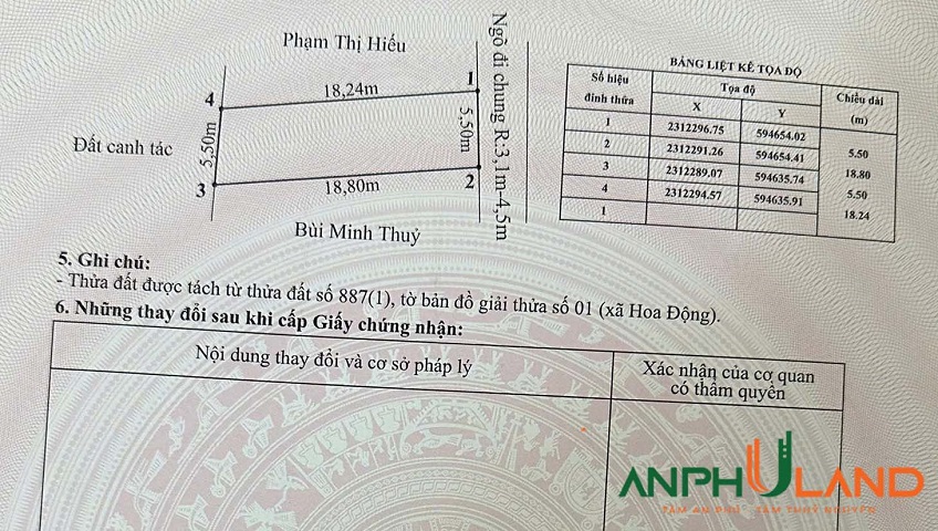 Bán lô đất đường thông 2 đầu dự án Hoàng Huy, phường Thuỷ Nguyên, TP Hải Phòng
