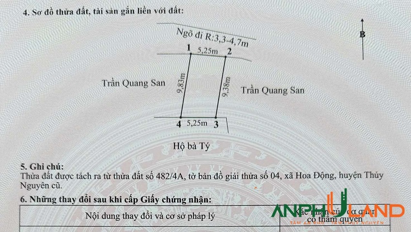 Bán lô đất siêu đẹp trung tâm phường Thuỷ Nguyên (Hoa Động), TP Hải Phòng 