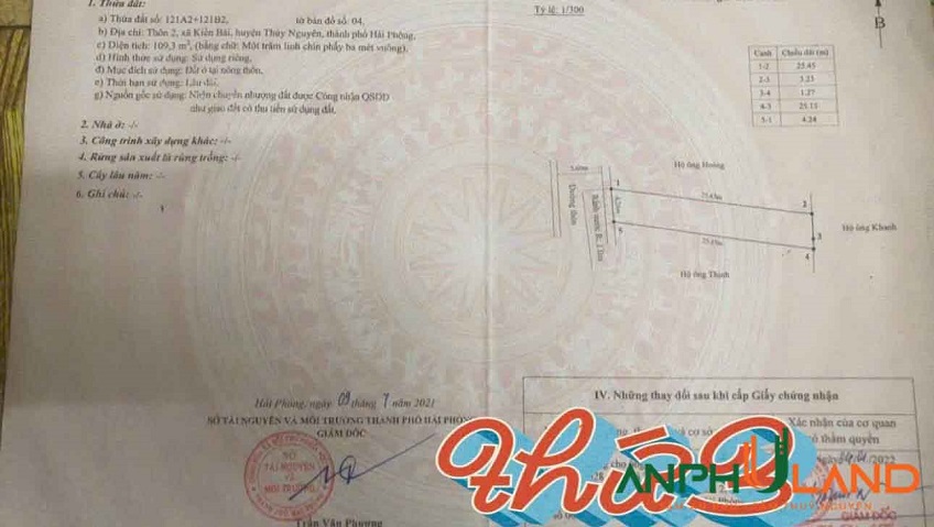 Bán gấp nhà 2 tầng xây mới độc lập ở Phường Thiên Hương ( xã Kiền Bái), TP Hải Phòng