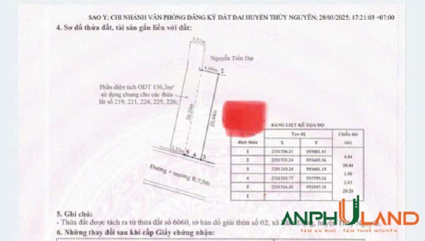 Bán lô góc mặt đường 203 phường Thiên Hương (Lâm Động), TP Hải Phòng