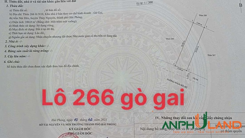 Bán siêu phẩm KĐT Gò Gai, phường Thuỷ Nguyên, TP Hải Phòng