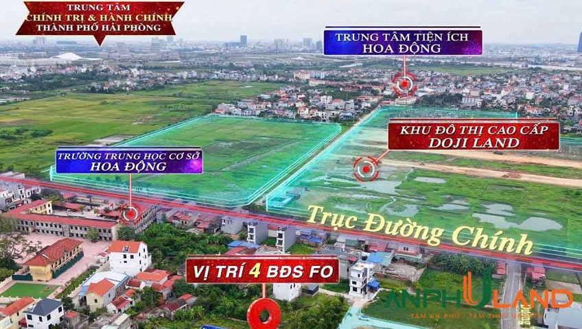 Cần bán 4 lô đất tại Phường Thủy Nguyên ( xã Hoa Động), TP Hải Phòng