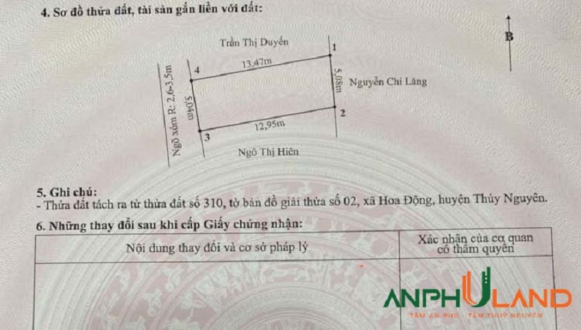 Bán lô đất siêu đẹp tại TDP Đường Đá, phường Thuỷ Nguyên, TP Hải Phòng