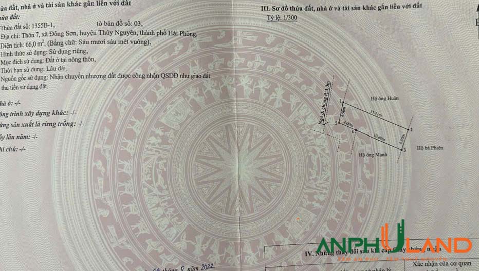 Chính chủ gửi bán lô đất cực đẹp tại phường Lưu Kiếm (Đông Sơn), TP Hải Phòng