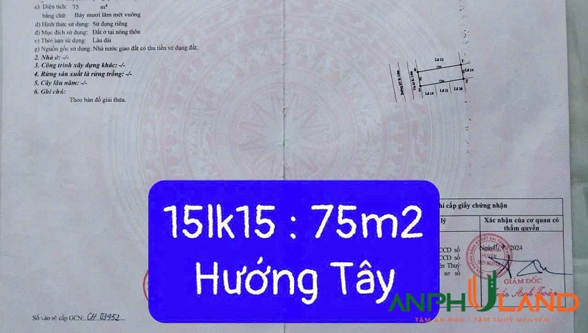 Bán đất đấu giá khu Cửa Trại, Phường Thủy Nguyên ( xã Thủy Đường), TP Hải Phòng