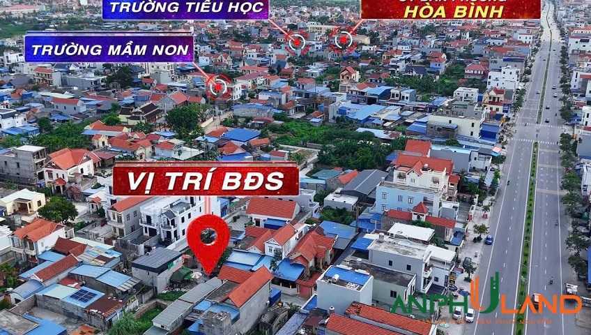 Bán lô góc 3 mặt tiền tại phường Hoà Bình (Thuỷ Triều), TP Hải Phòng