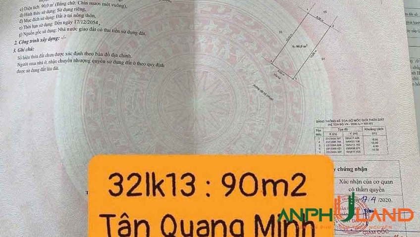 Bán đất khu đô thị xanh Tân Quang Minh, Phường Thủy Nguyên, TP Hải Phòng