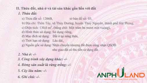 Cần tiền chuyển nhượng gấp lô đất TDP Tây, P. Thủy Nguyên (xã Thuỷ Đường), TP Hải Phòng