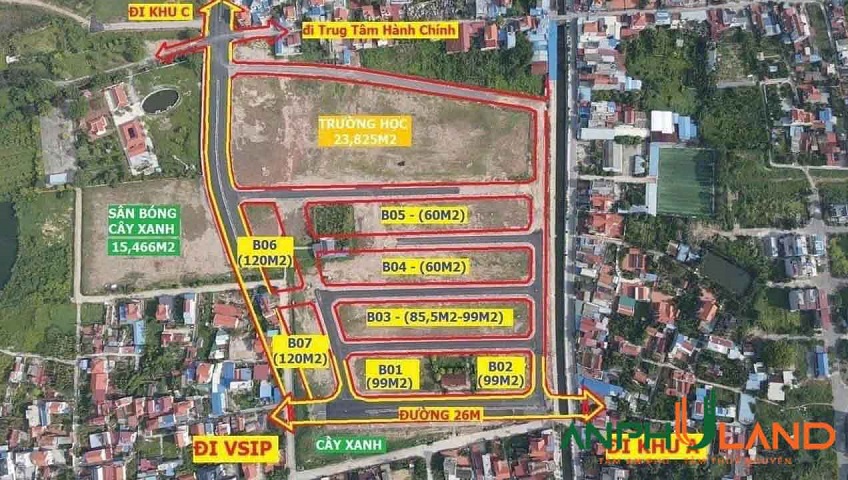 Bán duy nhất 1 lô khu B, TĐC Bắc Sông Cấm, Phường Thủy Nguyên, TP Hải Phòng