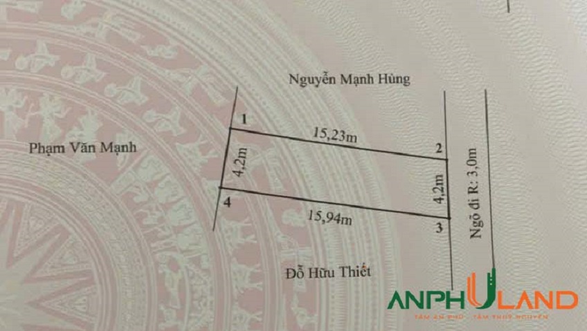 Chính chủ chào bán lô đất đẹp sẵn bìa tại TDP 1, phường Thiên Hương, TP Hải Phòng