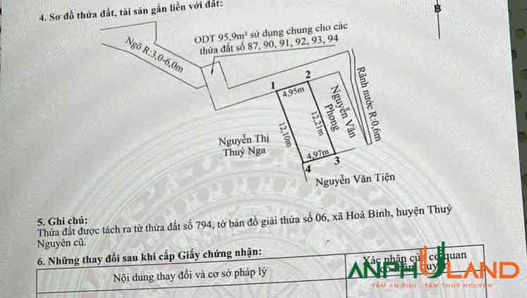 Chủ gửi bán 02 lô đất sẵn bìa tại TDP Đông Môn, Phường Hòa Bình, TP Hải Phòng