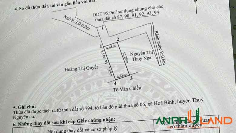 Chủ gửi bán 02 lô đất sẵn bìa tại TDP Đông Môn, Phường Hòa Bình, TP Hải Phòng