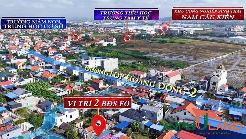 Chào bán 2 lô F0 trung tâm Phường Thiên Hương (xã Hoàng Động), TP Hải Phòng
