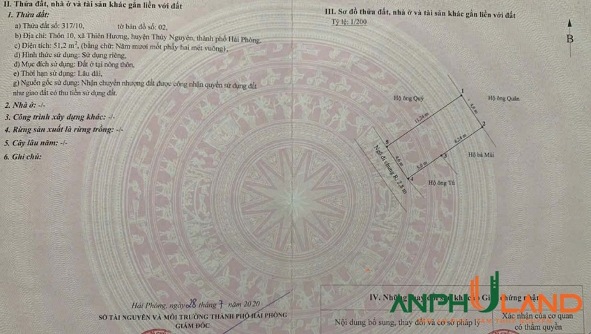 Cần bán lô đất đẹp giá rẻ tại phường Thiên Hương, TP Hải Phòng