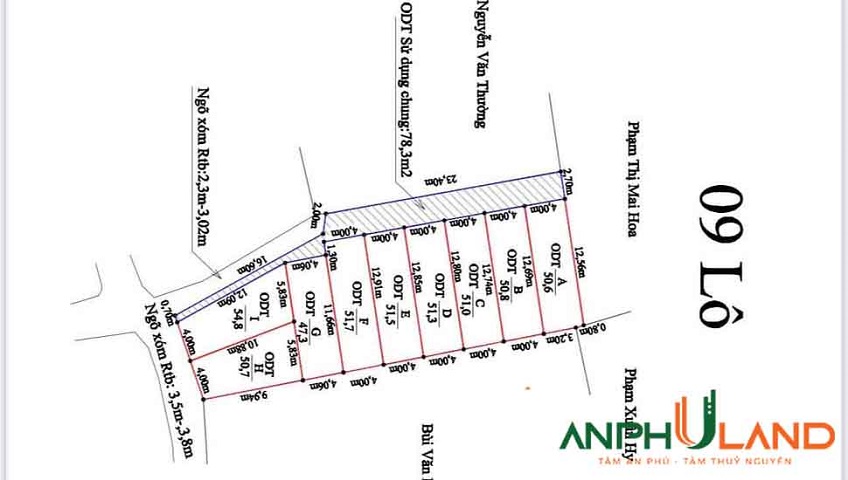 Ra hàng 9 lô tại trung tâm Phường Thiên Hương, TP Hải Phòng