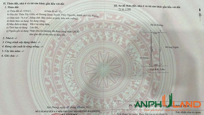 Chủ cần bán gấp 2 lô đất siêu đẹp tại trung tâm phường Thuỷ Nguyên (Dương Quan), TP Hải Phòng