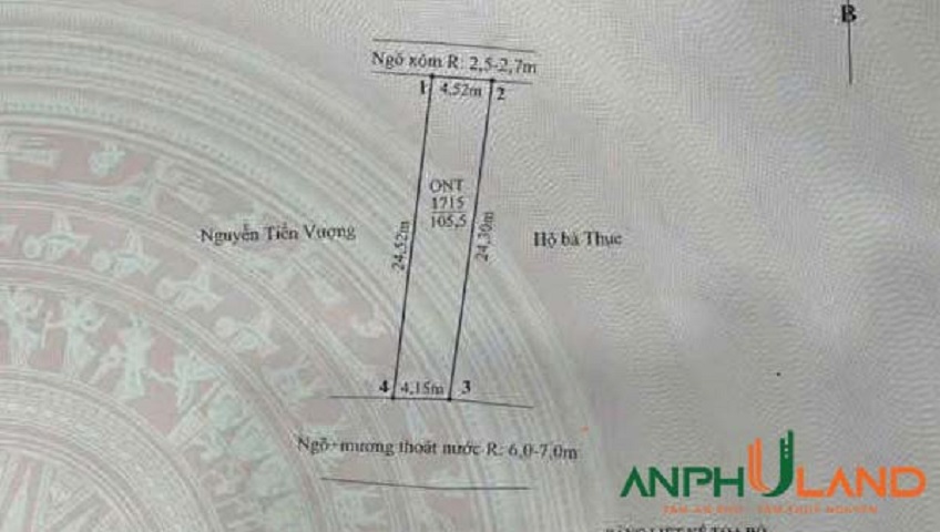 Chào bán lô đất 2 mặt tiền siêu hiếm tại phường Thuỷ Nguyên (Dương Quan), TP Hải Phòng