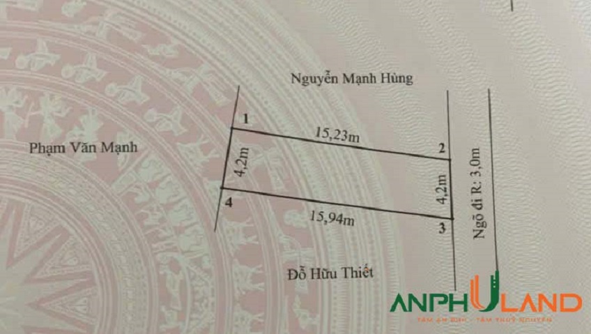  Chào bán 1 lô đất đẹp sẵn bìa tại TDP 1, phường Thiên Hương, TP Hải Phòng