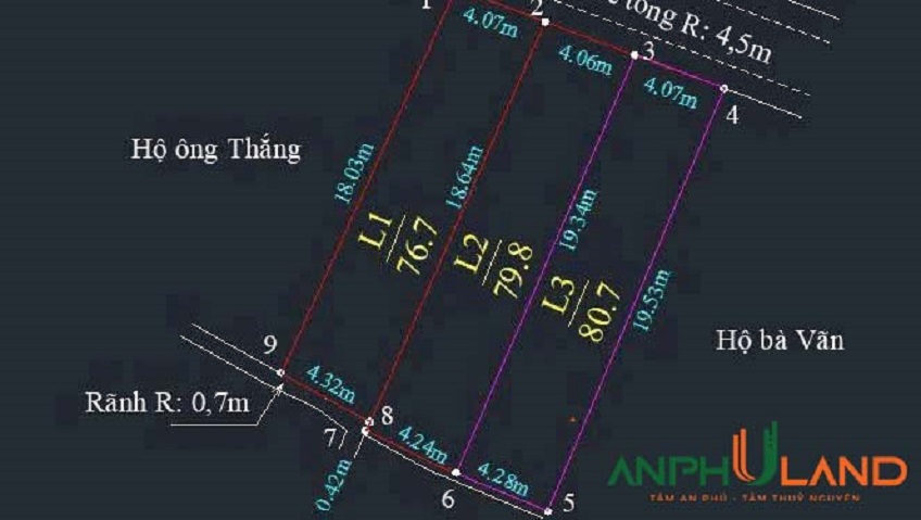 Chào bán 3 lô F0 phường Lưu Kiếm (Đông Sơn), TP Hải Phòng