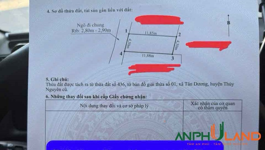 Cần bán lô đất trung tâm hành chính, Phường Thủy Nguyên ( xã Tân Dương), TP Hải Phòng