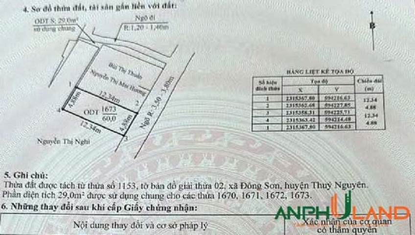 Chào bán lô đất sẵn bìa phường Lưu Kiếm (Đông Sơn), TP Hải Phòng
