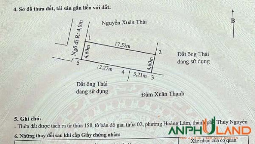 Bán lô đất F0 sẵn bìa tại phường Thiên Hương (Lâm Động), TP Hải Phòng