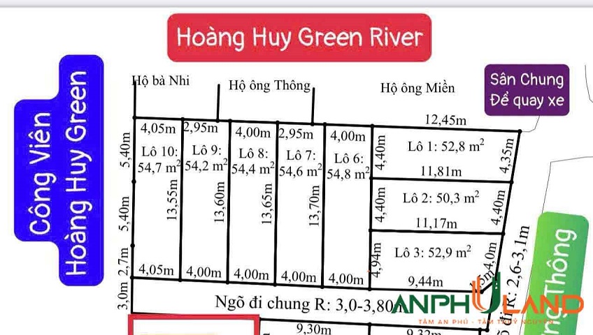 Cần bán 10 lô đất F0 TDP Đường Đá, Phường Thủy Nguyên ( xã Hoa Động), TP Hải Phòng