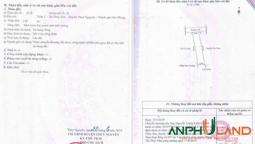 Chào bán lô đất vị trí đẹp trục thông tại phường Thuỷ Nguyên (Núi Đèo), TP Hải Phòng